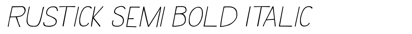 Rustick Semi Bold Italic image
